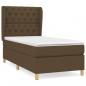 Preview: Boxspringbett mit Matratze Dunkelbraun 80x200 cm Stoff