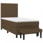 Preview: Boxspringbett mit Matratze Dunkelbraun 80x200 cm Stoff