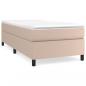 Preview: Boxspringbett mit Matratze Cappuccino-Braun 80x200cm Kunstleder