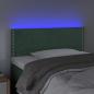 Preview: LED Kopfteil Dunkelgrün 100x5x78/88 cm Samt