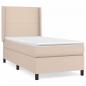 Preview: Boxspringbett mit Matratze Cappuccino-Braun 80x200cm Kunstleder