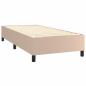 Preview: Boxspringbett mit Matratze & LED Cappuccino-Braun 80x200cm