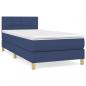 Preview: Boxspringbett mit Matratze Blau 80x200 cm Stoff