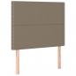 Preview: Boxspringbett mit Matratze & LED Taupe 120x200 cm Stoff