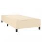 Preview: Boxspringbett mit Matratze Creme 80x200 cm Stoff