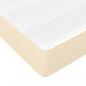 Preview: Boxspringbett mit Matratze Creme 80x200 cm Stoff