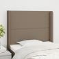 Preview: ARDEBO.de - Kopfteil mit Ohren Taupe 103x16x118/128 cm Stoff