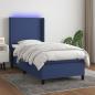 Preview: ARDEBO.de - Boxspringbett mit Matratze & LED Blau 90x190 cm Stoff