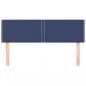 Preview: Kopfteile 2 Stk. Blau 72x5x78/88 cm Stoff