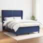 Preview: ARDEBO.de - Boxspringbett mit Matratze Blau 140x190 cm Stoff