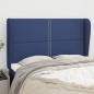 Preview: ARDEBO.de - Kopfteil mit Ohren Blau 147x23x118/128 cm Stoff