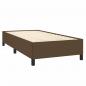 Preview: Boxspringbett mit Matratze Dunkelbraun 100x200 cm Stoff