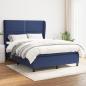 Preview: ARDEBO.de - Boxspringbett mit Matratze Blau 140x200 cm Stoff