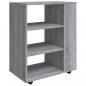 Preview: Rollschrank Grau Sonoma 60x35x75 cm Holzwerkstoff