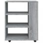 Preview: Rollschrank Grau Sonoma 60x35x75 cm Holzwerkstoff