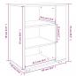 Preview: Rollschrank Grau Sonoma 60x35x75 cm Holzwerkstoff