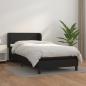 Preview: ARDEBO.de - Boxspringbett mit Matratze Schwarz 80x200 cm Kunstleder