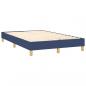 Preview: Boxspringbett mit Matratze & LED Blau 120x200 cm Stoff