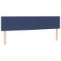 Preview: Boxspringbett mit Matratze & LED Blau 180x200 cm Stoff