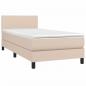 Preview: Boxspringbett mit Matratze & LED Cappuccino-Braun 90x200cm