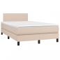 Preview: Boxspringbett mit Matratze & LED Cappuccino-Braun 120x200cm