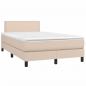 Preview: Boxspringbett mit Matratze & LED Cappuccino-Braun 120x200cm