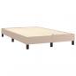 Preview: Boxspringbett mit Matratze & LED Cappuccino-Braun 120x200cm