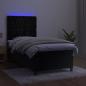 Preview: Boxspringbett mit Matratze & LED Schwarz 80x200 cm Samt