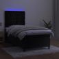 Preview: Boxspringbett mit Matratze & LED Schwarz 90x200 cm Samt