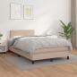 Preview: ARDEBO.de - Boxspringbett Matratze Cappuccino-Braun 120x200cm Kunstleder