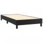 Preview: Boxspringbett mit Matratze Schwarz 80x200 cm Kunstleder