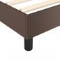 Preview: Boxspringbett mit Matratze Braun 90x200 cm Kunstleder