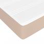 Preview: Boxspringbett mit Matratze Cappuccino-Braun 90x200cm Kunstleder