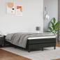 Preview: ARDEBO.de - Boxspringbett mit Matratze Schwarz 120x200 cm Kunstleder