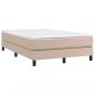 Preview: Boxspringbett Matratze Cappuccino-Braun 120x200cm Kunstleder