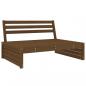 Preview: 4-tlg. Garten-Lounge-Set Honigbraun Massivholz Kiefer