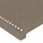 Preview: Bettgestell mit Kopfteil Taupe 180x200 cm Stoff