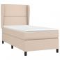 Preview: Boxspringbett mit Matratze Cappuccino-Braun 80x200cm Kunstleder