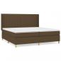 Preview: Boxspringbett mit Matratze Dunkelbraun 200x200 cm Stoff