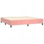 Preview: Boxspringbett mit Matratze Rosa 200x200 cm Samt