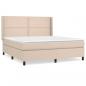 Preview: Boxspringbett Matratze Cappuccino-Braun 180x200 cm Kunstleder