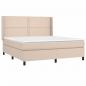 Preview: Boxspringbett Matratze Cappuccino-Braun 180x200 cm Kunstleder