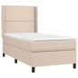 Preview: Boxspringbett mit Matratze & LED Cappuccino-Braun 80x200cm