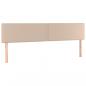 Preview: Kopfteile 2 Stk. Cappuccino-Braun 90x5x78/88 cm Kunstleder