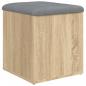 Preview: Sitzbank mit Stauraum Sonoma-Eiche 42x42x45 cm Holzwerkstoff