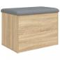 Preview: Sitzbank mit Stauraum Sonoma-Eiche 62x42x45 cm Holzwerkstoff