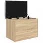 Preview: Sitzbank mit Stauraum Sonoma-Eiche 62x42x45 cm Holzwerkstoff