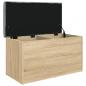 Preview: Sitzbank mit Stauraum Sonoma-Eiche 82x42x45 cm Holzwerkstoff