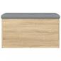 Preview: Sitzbank mit Stauraum Sonoma-Eiche 82x42x45 cm Holzwerkstoff