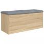 Preview: Sitzbank mit Stauraum Sonoma-Eiche 102x42x45 cm Holzwerkstoff